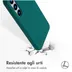 Accezz Liquid Silicone Backcover met MagSafe voor Samsung Galaxy S25 Plus Donkergroen