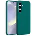 Accezz Liquid Silicone Backcover met MagSafe voor Samsung Galaxy S25 Plus Donkergroen