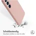 Accezz Liquid Silicone Backcover met MagSafe voor Samsung Galaxy S25 Plus Roze