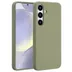 Accezz Liquid Silicone Backcover met MagSafe voor Samsung Galaxy S25 Plus Groen