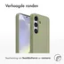 Accezz Liquid Silicone Backcover met MagSafe voor Samsung Galaxy S25 Plus Groen