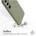 Accezz Liquid Silicone Backcover met MagSafe voor Samsung Galaxy S25 Plus Groen