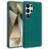 Accezz Liquid Silicone Backcover met MagSafe voor Samsung Galaxy S25 Ultra Donkergroen