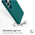 Accezz Liquid Silicone Backcover met MagSafe voor Samsung Galaxy S25 Ultra Donkergroen