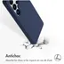 Accezz Liquid Silicone Backcover met MagSafe voor Samsung Galaxy S25 Ultra Donkerblauw