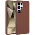 Accezz Liquid Silicone Backcover met MagSafe voor Samsung Galaxy S25 Ultra Donkerbruin