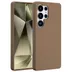 Accezz Liquid Silicone Backcover met MagSafe voor Samsung Galaxy S25 Ultra Lichtbruin