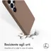 Accezz Liquid Silicone Backcover met MagSafe voor Samsung Galaxy S25 Ultra Lichtbruin