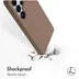 Accezz Liquid Silicone Backcover met MagSafe voor Samsung Galaxy S25 Ultra Lichtbruin