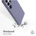 Accezz Liquid Silicone Backcover met MagSafe voor Samsung Galaxy S25 Ultra Grijs