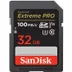 SanDisk SDHC Extreme Pro 32GB 100/90 mb/s - V30 - Rescue Pro DL 2Y