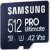 Samsung Pro Ultimate 512GB + SD-adapter
