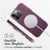 Accezz MagSafe Leather Backcover iPhone 15 Pro Max Paars