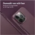 Accezz MagSafe Leather Backcover iPhone 15 Pro Max Paars