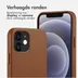 Accezz MagSafe Leather Backcover iPhone 12 (Pro) Bruin