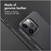 Accezz MagSafe Leather Backcover iPhone 13 Pro Zwart
