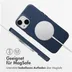 Accezz MagSafe Leather Backcover iPhone 14 Blauw