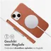 Accezz MagSafe Leather Backcover iPhone 14 Bruin