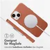 Accezz MagSafe Leather Backcover iPhone 14 Bruin