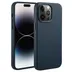 Accezz MagSafe Leather Backcover iPhone 14 Pro Max Blauw