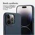 Accezz MagSafe Leather Backcover iPhone 14 Pro Max Blauw