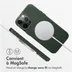 Accezz MagSafe Leather Backcover iPhone 14 Pro Max Groen