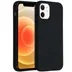 Accezz Liquid Silicone Backcover iPhone 12 Mini Zwart