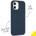 Accezz Liquid Silicone Backcover iPhone 12 Mini Donkerblauw