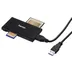 Hama USB-3.0-multi-kaartlezer, SD/microSD/CF/MS Zwart