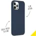 Accezz Liquid Silicone Backcover iPhone 12 Pro Max Donkerblauw