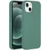 Accezz Liquid Silicone Backcover iPhone 13 Mini Donkergroen