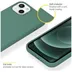 Accezz Liquid Silicone Backcover iPhone 13 Mini Donkergroen