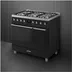 Smeg C92GPMBNLK2 Mat zwart