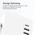 Accezz PowerCube 6-in-1 1x USB-C+2x USB-A+3x stopcontact 4000W Wit