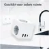 Accezz PowerCube 6-in-1 1x USB-C+2x USB-A+3x stopcontact 4000W Wit