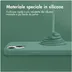 Accezz Liquid Silicone Backcover met MagSafe iPhone 12 (Pro) Groen