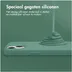 Accezz Liquid Silicone Backcover met MagSafe iPhone 12 (Pro) Groen