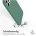 Accezz Liquid Silicone Backcover met MagSafe iPhone 12 (Pro) Groen