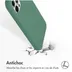 Accezz Liquid Silicone Backcover met MagSafe iPhone 12 (Pro) Groen