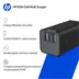 HP 65W GaN Wall Charger oplader Zwart