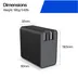 HP 100W GaN Wall Charger oplader Zwart