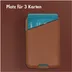 Accezz Accezz Leather Cardholder MagSafe - Kaarthouder met MagSafe - Sienna Brown Bruin