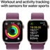 Apple Watch Series 10 GPS + Cellular 42mm Aluminium Case met Plum Sport Loop Roze