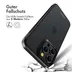 Accezz Rugged Frosted Backcover iPhone 15 Pro Max Zwart