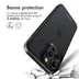 Accezz Rugged Frosted Backcover iPhone 15 Pro Max Zwart