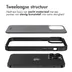 Accezz Rugged Frosted Backcover iPhone 14 Pro Max Zwart