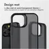 Accezz Rugged Frosted Backcover iPhone 14 Pro Max Zwart