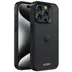 Accezz Rugged Frosted Backcover iPhone 15 Pro Zwart