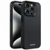 Accezz Rugged Frosted Backcover iPhone 15 Pro Zwart