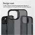 Accezz Rugged Frosted Backcover iPhone 15 Plus Zwart